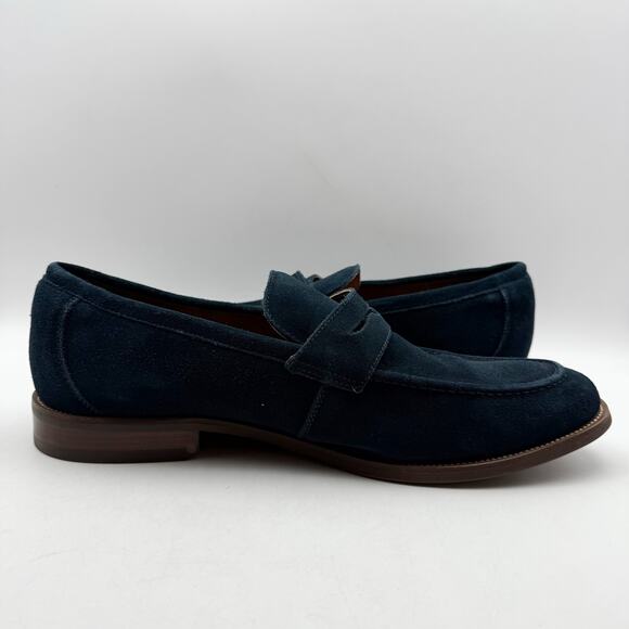 Florsheim Mens Rucci Penny Loafers US 11 M Navy Suede Slip On GUC main image 9